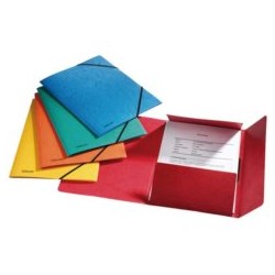 Teczka Kartonowa Preszpanowa Z Gumką Esselte A4 Żółta